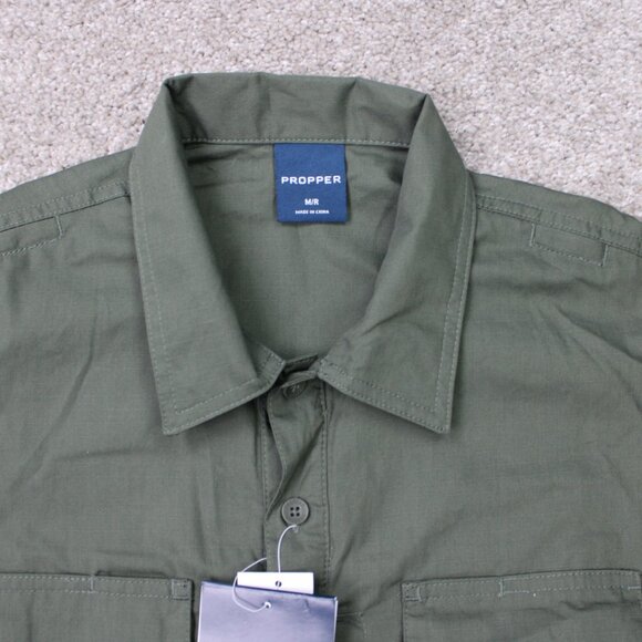 Propper RevTac Shirt NWT Womens Medium Green Ripstop Stain-Resistant Long Sleeve - Picture 5 of 16